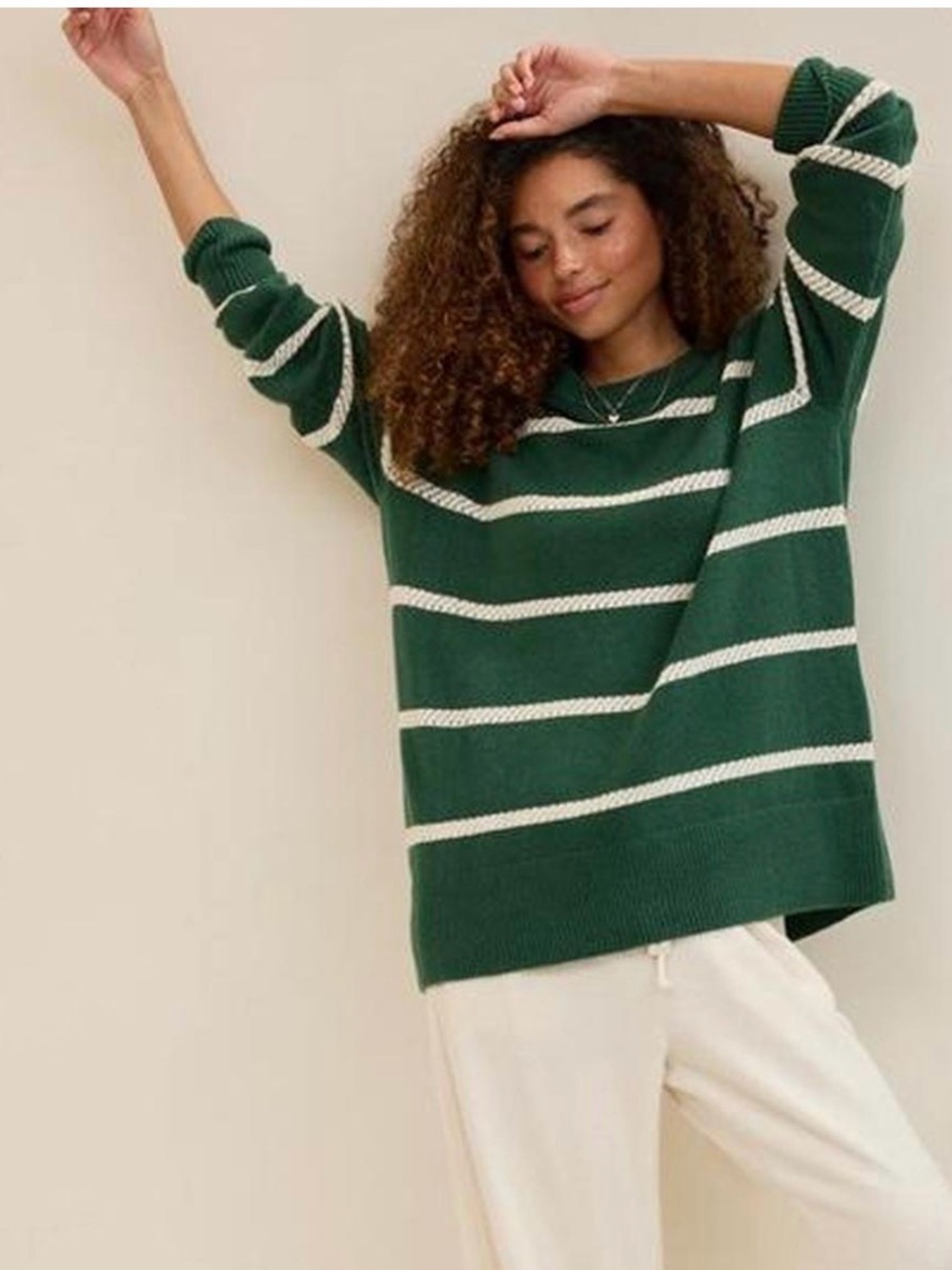 Aerie Softest Luxe Striped Crewneck Sweater - Women